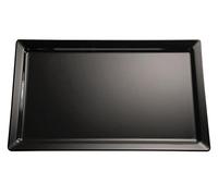 APS 83592 Plateau Pure, 40 x 30 cm, hauteur 3 cm, mélamine, noir