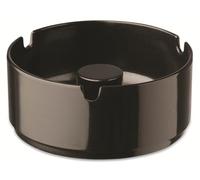 APS 83616 Cendrier en mélamine, Ø 9,5 x 4,5 cm, noir