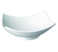 APS 83787 Plat GLOBAL BUFFET, 40 x 40 cm, hauteur 13,5 cm, 5 litres, mélamine, blanc