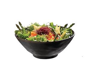 APS 84111 Bol MARONE, Ø 19 cm, hauteur 8 cm, mélamine, noir avec bord brun