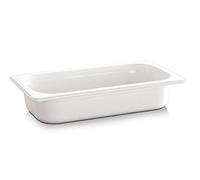 APS 84303 Bac GN 1/3 ECO LINE, 32,5 x 17,6 cm, Profondeur 100 mm, 2,7 litres, Mélamine, blanc