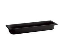 APS 84308 Récipient GN 2/4 ECO LINE, 53 x 16,2 cm, profondeur 100 mm, 4,3 litres, mélamine, noir
