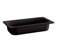 APS 84310 Bac GN 1/4 ECO LINE, 26,5 x 16,2 cm, profondeur 100 mm, 1,9 litre, mélamine, noir
