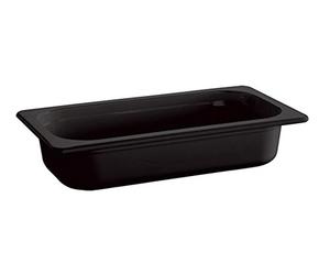 APS 84310 Bac GN 1/4 ECO LINE, 26,5 x 16,2 cm, profondeur 100 mm, 1,9 litre, mélamine, noir