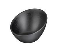 APS 84349 Assiette ZEN, Ø 10 cm, hauteur 7 cm, 0,08 litres, mélamine, noire, aspect pierre