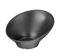 APS bol Ø 22,5 cm, H: 12,5 cm mélamine, noir, Steinoptik