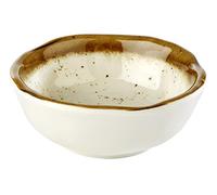 APS 84523 Bol STONE ART, Ø 8 cm, hauteur 3 cm, 0,07 litre, mélamine, crème/blanc