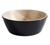 APS 84606 Coupe FRIDA, Ø 12,5 cm, hauteur 4,5 cm, mélamine, noir/imitation bois