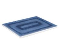 APS 84671 GN Plateau 1/2"Blue Ocean" en mélamine Blanc/bleu 26,5 cm x 32,5 cm x 2 cm