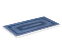APS 84672 GN 1/3 Plateau"Blue Ocean" en mélamine Blanc/bleu 17,6 x 32,5 x 2 cm