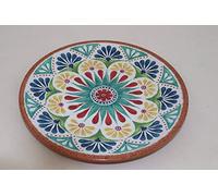 APS 84685 Assiette « Arabesque », beige/bleu, mélamine, 26,5 cm x 2 cm