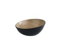 APS 84925 Bol FRIDA LOOK, Ø 28,5 cm, hauteur 10/14 cm, mélamine, noir/aspect bois