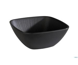 APS 85071 Bol NERO, Coupelle, 19,5 x 19,5 cm, hauteur 8 cm, mélamine, noir, 1,5 litre