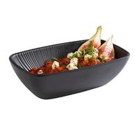 APS 85278 Bac GN 1/9 -NERO- en noir, 17,6 x 10,8 cm, Hauteur 5,5 cm, 0,35 litre
