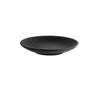 APS 85284 Assiette NERO - Mélamine, Ø 18 cm, H : 3 cm, noir, empilable