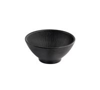 APS 85287 Bol NERO - Mélamine, Ø 13 cm, 0,3 litre, noir, empilable, lavable au lave-vaisselle