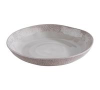 APS 85322 FOOTMARK Assiette creuse en mélamine Blanc/gris Ø 24 cm Hauteur 4 cm