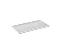 APS 85327 Plateau GN 1/3 FOOTMARK - Mélamine, 32,5 x 17,6 cm, blanc/gris, système GN, lavable au lave-vaisselle