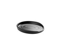 APS 85380 Plateau à couverts - OVANA - 16 x 12 cm, H : 2 cm, noir mélamine, empilable, compatible avec le lave-vaisselle, robuste et élégant