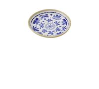 APS 85443 Assiette FLORYN - Mélamine bleu/blanc-beige, Ø 15,5 cm