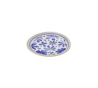 APS 85445 Assiette FLORYN - Mélamine bleu/blanc-beige, Ø 27 cm