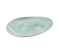 APS 85472 Assiette CALA - Mélamine vert/gris, 33,5 x 26 cm, empilable