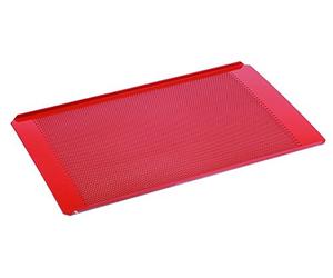 APS 88285 GN 1/1 Plaque de cuisson perforée, aluminium avec revêtement en silicone, 53 x 32,5 cm