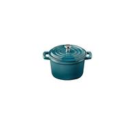 APS 88332 Mini-casserole avec couvercle 5 STARS - fonte émaillée, 0,35 litre, turquoise, compatible induction