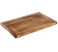 APS 884 Planche à pain, 53 x 32,5 cm, hauteur 2 cm, bois d'acacia, compartiment à miettes amovible, GN 1/1