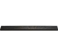 APS 93173 Tapis de comptoir, tapis égouttoir, 52 x 8 cm, hauteur 1 cm, plastique, noir