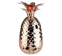 APS 93334 Mug PINEAPPLE, Ø 9 cm, hauteur 19 cm, 0,5 litre, acier inoxydable, aspect cuivre
