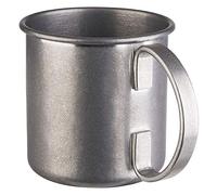 APS 93345 Gobelet MOSCOW MULE, Ø 9 cm, hauteur 9 cm, 0,45 litre, acier inoxydable, aspect acier inoxydable vieilli
