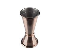 APS 93352 Doseur de bar, Ø 4,5 cm, hauteur 9 cm, acier inoxydable, capacité 20/40 ml, aspect cuivre antique