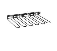 APS 93401 Rail à verres/porte-verres en métal, noir, revêtu par pulvérisation