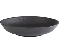 APS Assiette creuse diamètre : 300 mm noir en mélamine
