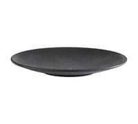 APS Assiette Nero 85064 - En mélamine - Diamètre : 26 cm - Hauteur : 3 cm - Noire