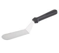 APS Blue 88928 Palette d'angle professionnelle avec lame flexible en acier inoxydable et manche en plastique noir, dimensions de la lame 17 x 5 cm, longueur totale 30 cm