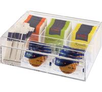 APS Boîte à thé / multibox en plastique transparent