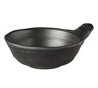 APS Bol Ø 11,5 cm, H: 4 cm mélamine, Noir, Steinoptik