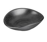 APS Bol 13 x 11 cm, H: 3,5 cm mélamine, Noir, Steinoptik