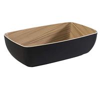 APS Bol "Frida", 1/4 de bol, bol en mélamine, pour une capacité de 1,8 litre, 26,5 x 16,2 cm, 7,5 cm de hauteur, noir