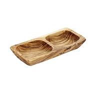 APS Bol - Olive - 17,5 x 8,5 cm - Hauteur : 2,5 cm - Bois d'olivier : 0,15 l (chaque pièce est unique. La couleur et le grain peuvent varier