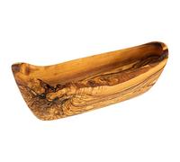 APS Bol - Olive - 25 x 8,5 cm - Hauteur : 7,5 cm - Bois d'olivier 0,4 l (chaque pièce est unique. La taille, la forme, la couleur et le grain peuvent varier