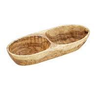 APS Bol - Olive - 26,5 x 11 cm, hauteur : 5 cm bois d'olivier 0,6 l (chaque pièce est unique. La couleur et le grain peuvent varier