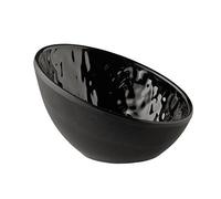 APS bol, rond 10,5 x 10 cm, H: 6,5 / 3 cm mélamine, noir, Steinoptik