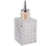 APS Bouteille d'amertume/pissette en verre, hauteur : 130 mm, longueur : 50 mm, largeur : 50 mm