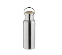 Gourde Isotherme en inox avec bouchon poignée - 0,5 Litre