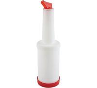 APS Bouteille doseuse/de réserve plastique, contenu 1 litre, rouge