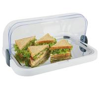 APS Buffet Showcase - Capot Transparent à enroulement Qui s'ouvre des Deux côtés, Un Bol, Un Plateau en Acier Inoxydable et Deux accumulateurs de Froid - Made in Germany