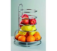APS "Buffet de fruits, plateau en acier inoxydable amovible, 27,5 x 28 cm, hauteur 37,5 cm, poli brillant.